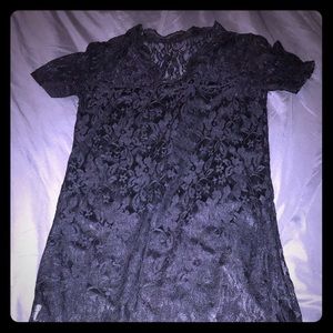 Black Stretchy Lace Dress